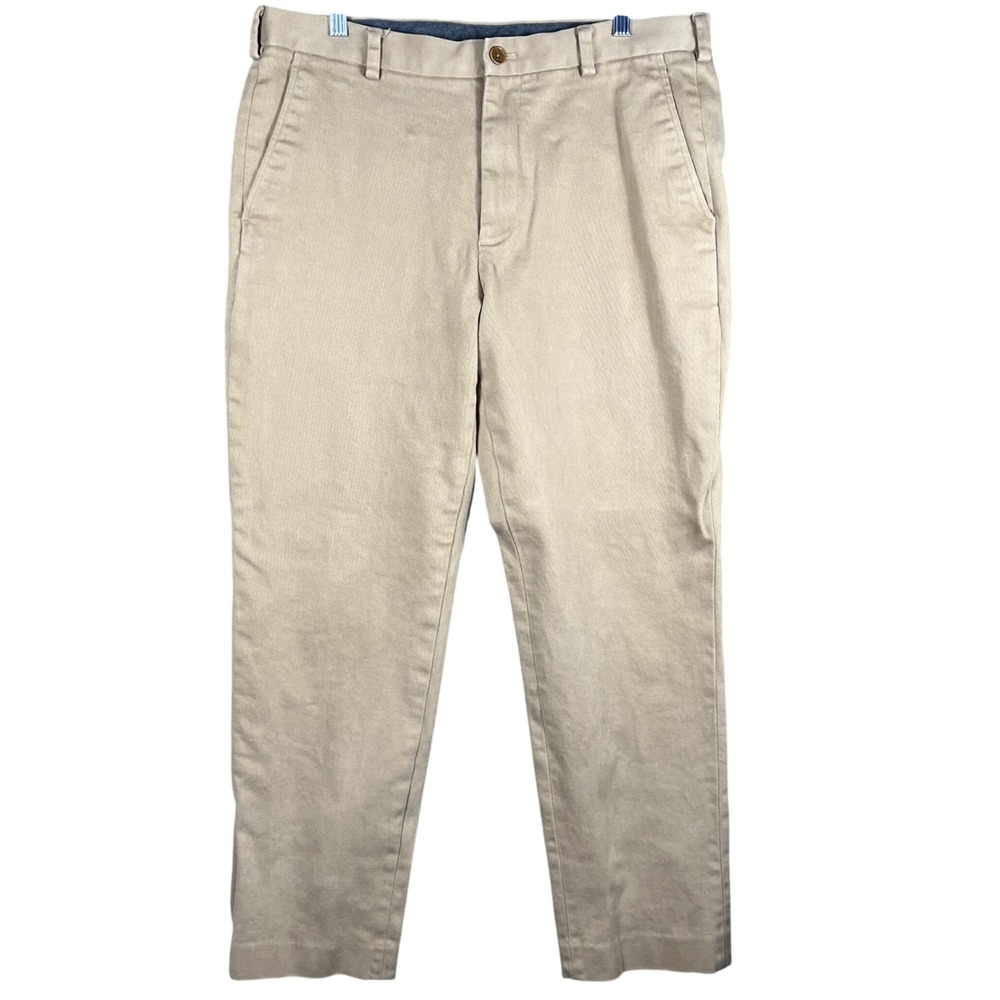 Brooks Brothers Chinos‎ Mens 36 Khaki Clark Fit Stretch Cotton Twill Pants